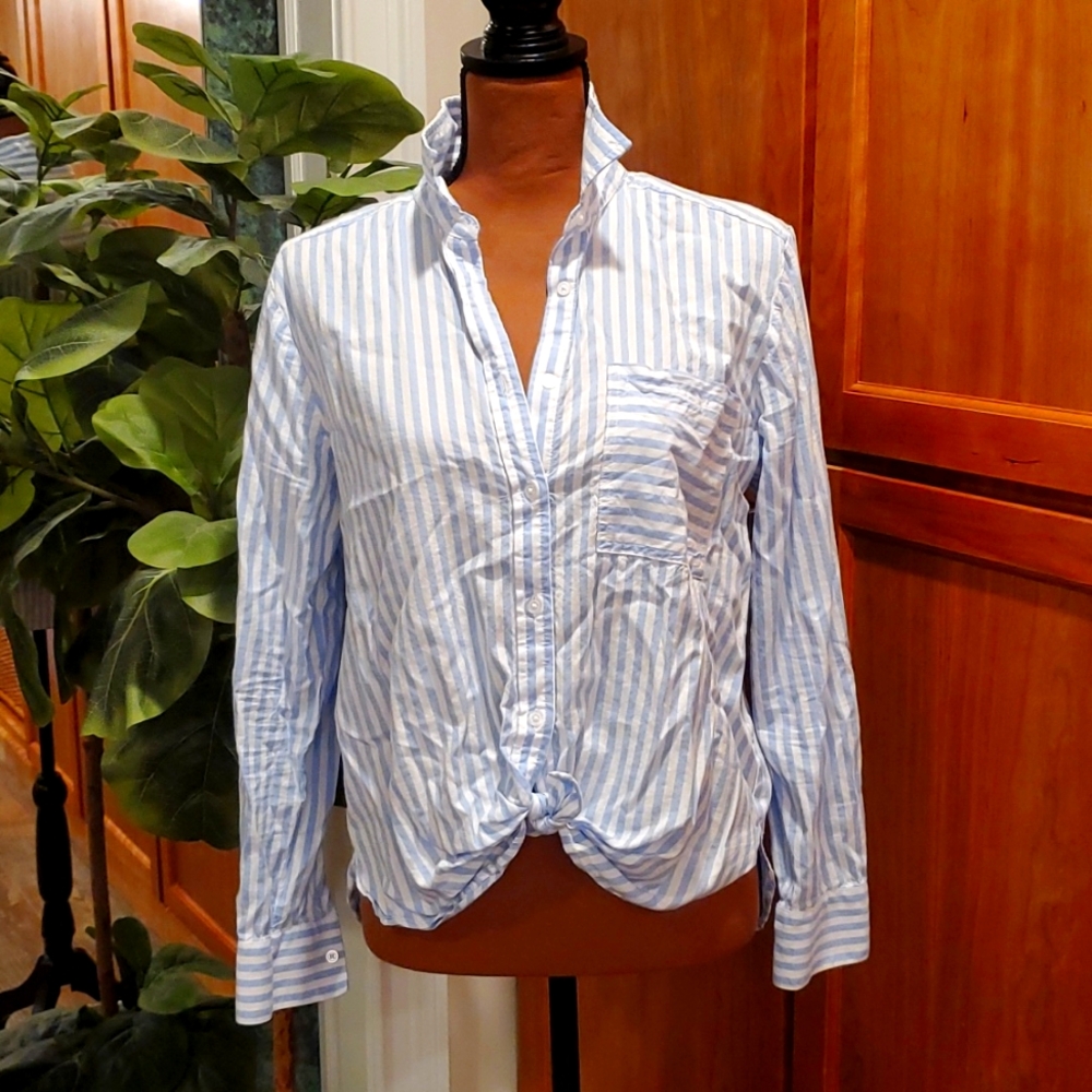 Striped button down shirt